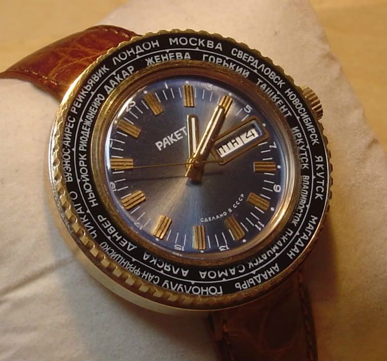 world time analog watch